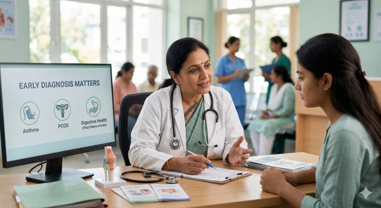 Chronic Diseases Like Asthma, PCOD & Piles