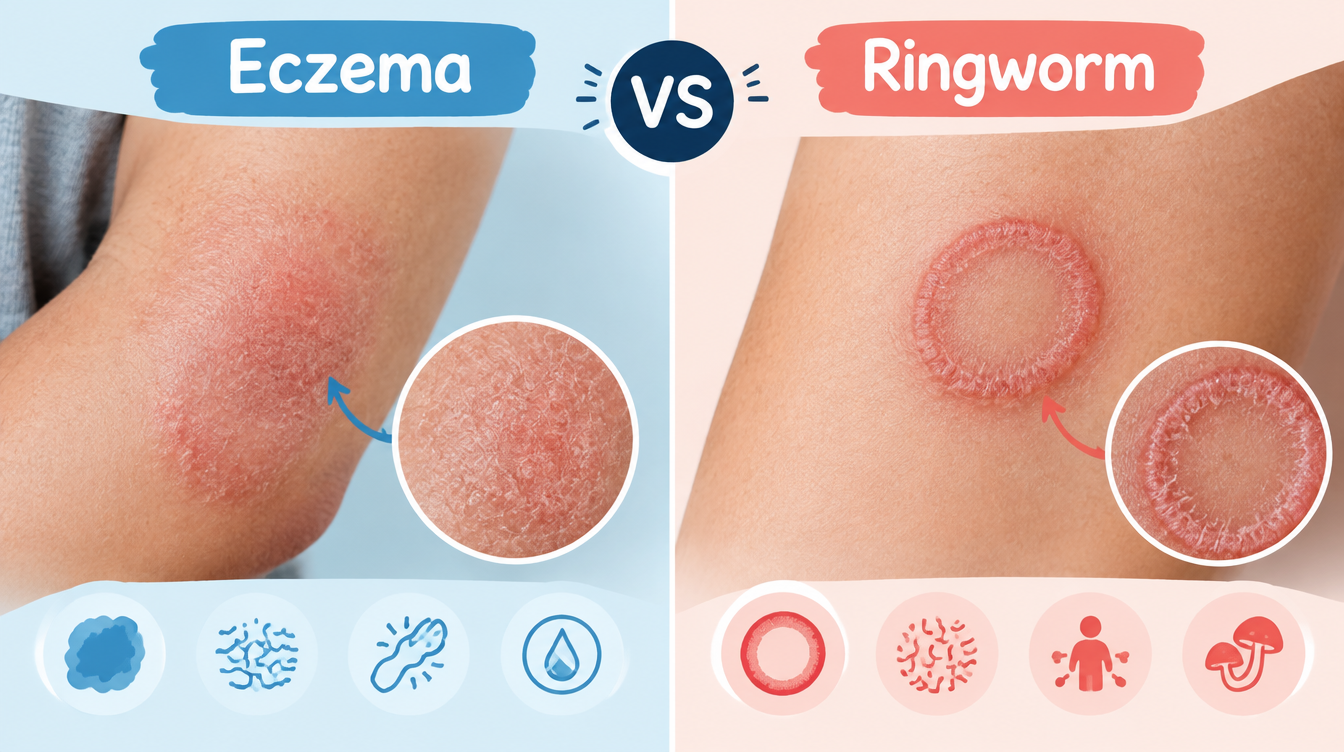 You are currently viewing Eczema vs Ringworm: How to Tell the Difference
